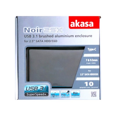 Case para HD 2"5 USB 3.1 Akasa Case para HD 2"5 USB 3.1 Akasa
