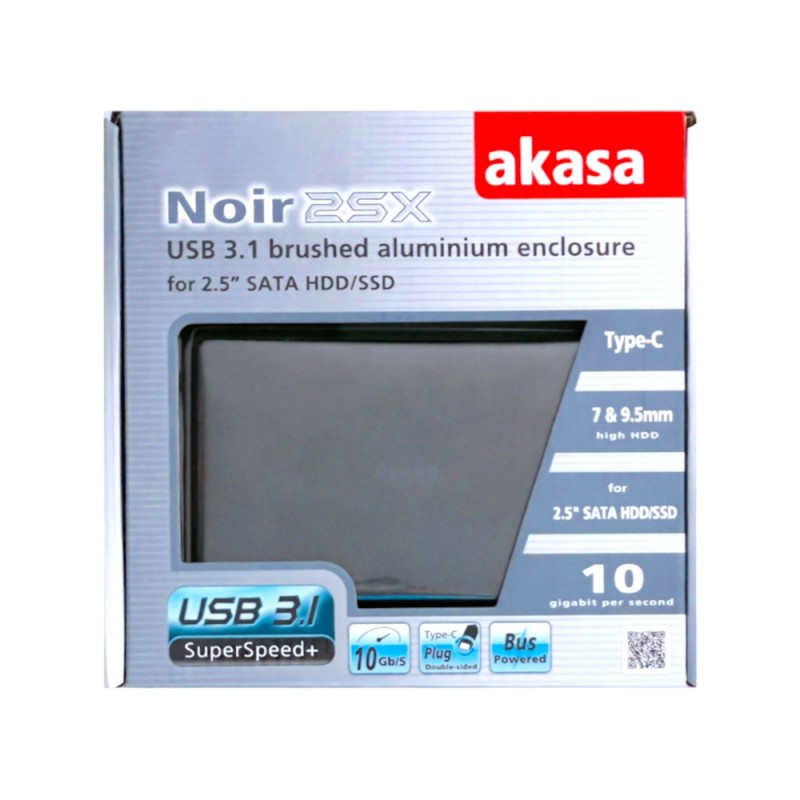 Case para HD 2"5 USB 3.1 Akasa