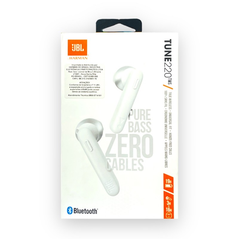 Fone de Ouvido Bluetooth Tune 220TWS Branco JBL