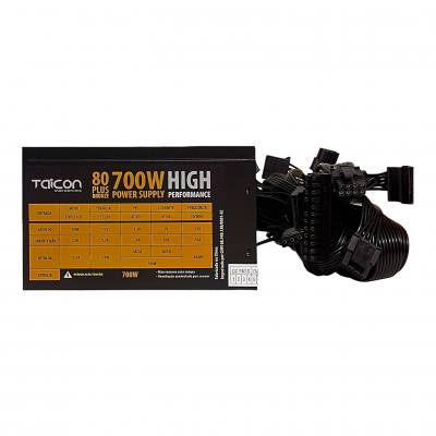 Fonte ATX 700W 80 Plus TA-S700 Taicon Fonte ATX 700W 80 Plus TA-S700 Taicon