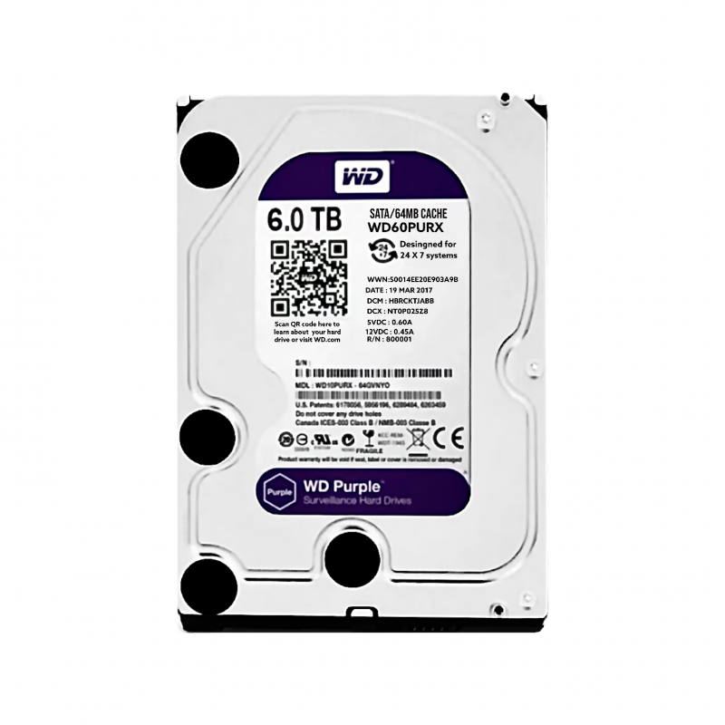 HD Interno PC 6Tb Purple Western Digital