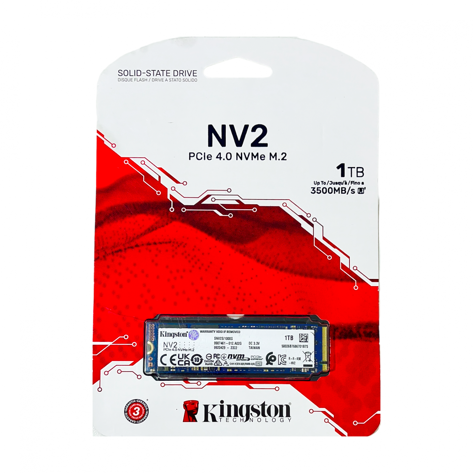 SSD M2 NVME 1Tb NV2 Kingston