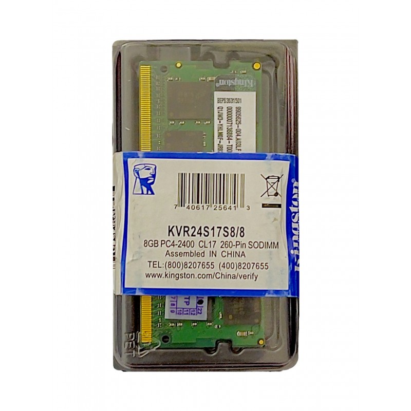Memória Notebook DDR4 8Gb 2400Mhz Kingston