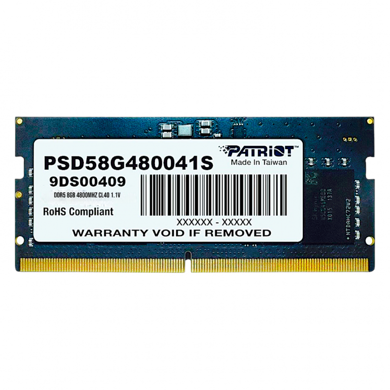 Memória Notebook DDR5 8GB 4800Mhz Patriot Signature 	