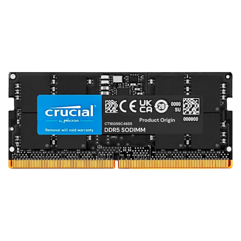 Memória Notebook DDR5 16GB 5600Mhz Crucial	
