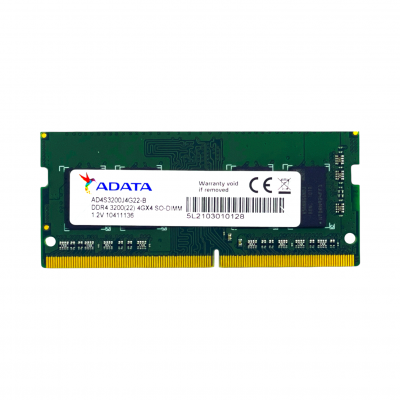 Memória Notebook DDR4 4Gb 3200MHz Adata 	 Memória Notebook DDR4 4Gb 3200MHz Adata
