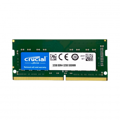 Memória Notebook DDR4 32Gb 3200MHz Crucial	 Memória Notebook DDR4 32Gb 3200MHz Crucial