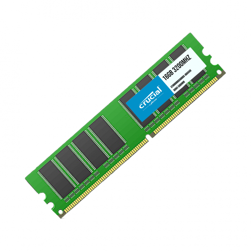 Memória PC DDR4 16Gb 3200MHz Crucial 	