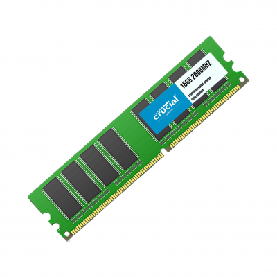 Memória PC DDR4 16Gb 2666MHz Crucial  Memória PC DDR4 16Gb 2666MHz Crucial
