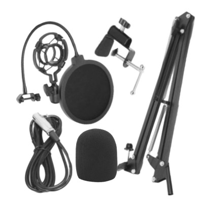 Microfone Condensador Articulado KP-M0010 Microfone Condensador Articulado KP-M0010