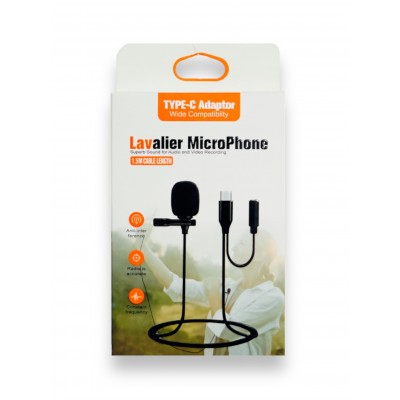 Microfone de Lapela Tipo-C HSX-M05 