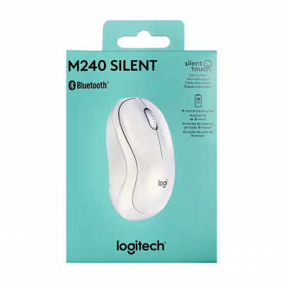 Mouse Bluetooth M240 Silent Branco Logitech