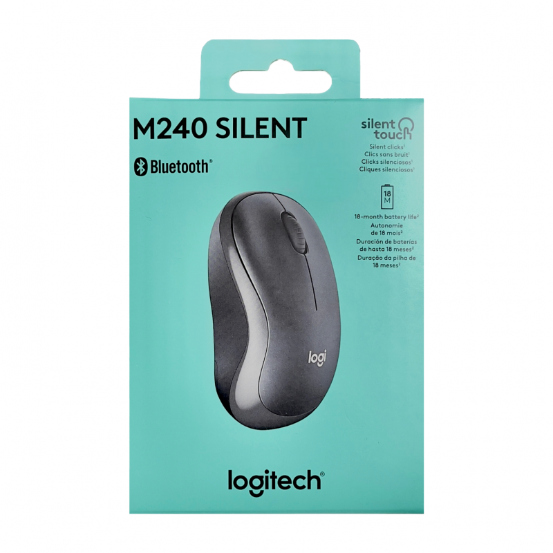 Mouse Bluetooth M240 Silent  Grafite Logitech