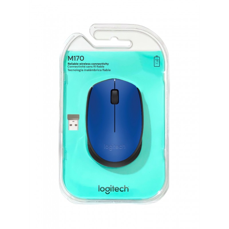 Mouse Sem Fio M170 Azul Logitech