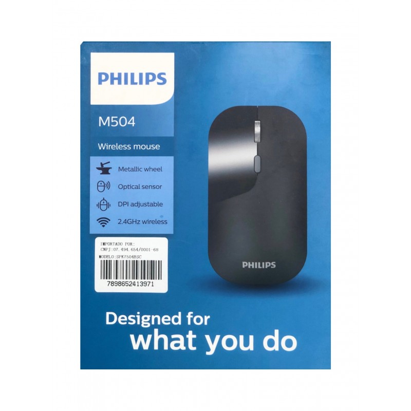 Mouse Sem Fio M504 Philips 