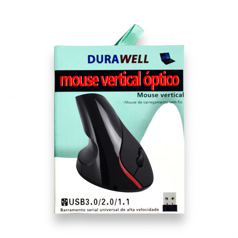 Mouse Sem Fio Vertical  DW-881 Vertical DuraWell 