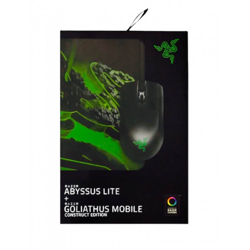 Mouse Com Fio Gamer Abyssus + Pad Mouse Goliathus Mobile Razer 