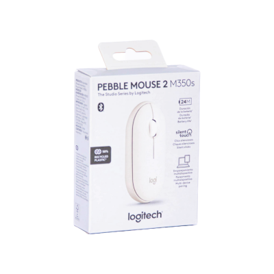 Mouse Bluetooth M350s Branco Pebble Logitech Mouse Bluetooth M350s Branco Pebble Logitech