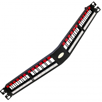 Patch Panel 24 Portas Descarregado Angular Furukawa 35050274 Patch Panel 24 Portas Descarregado Angular Furukawa 35050274