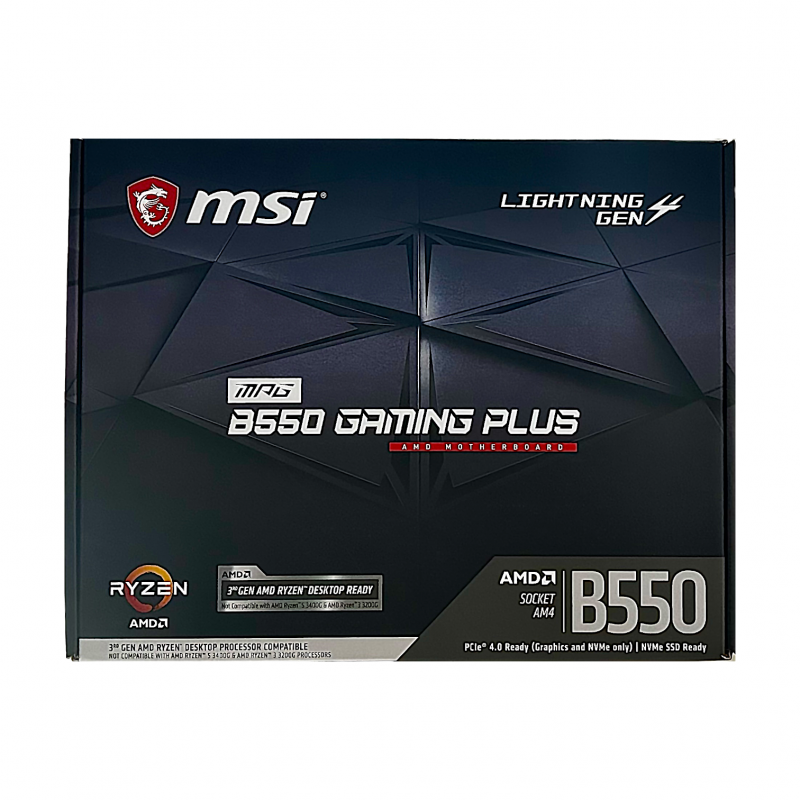 Placa Mãe MPG B550 Gaming Plus AMD Ryzen AM4 MSI