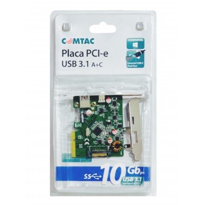 Placa PCI Express Usb 3.1 9327 R.01 Comtac Placa PCI Express Usb 3.1 9327 R.01 Comtac