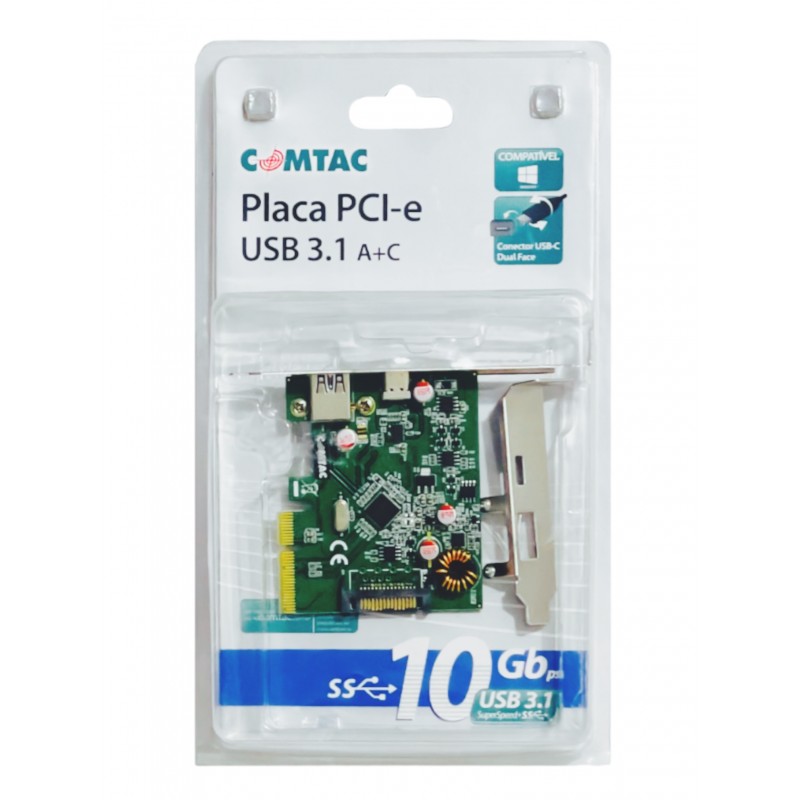 Placa PCI Express Usb 3.1 9327 R.01 Comtac