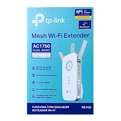 Repetidor Wi-Fi AC1750Mbps RE450 Tp-Link Repetidor Wi-Fi AC1750Mbps RE450 Tp-Link