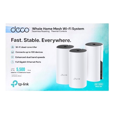 Roteador Deco M4 AC1200 Wi-Fi 5 Pack Com 3 Roteador Deco M4 AC1200 Wi-Fi 5 Pack Com 3