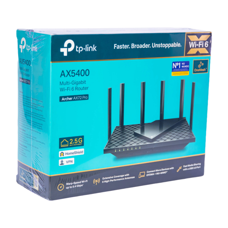 Roteador Wi-Fi 6 AX5400 Archer AX72 Pro Roteador Wi-Fi 6 AX5400 Archer AX72 Pro