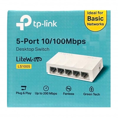 Switch 5 Portas LS1005 Tp-Link Switch 5 Portas LS1005 Tp-Link