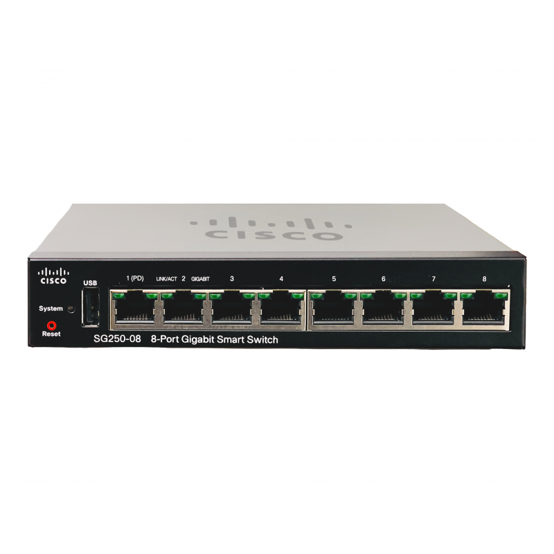 Switch 8 Portas SG250-08 Cisco