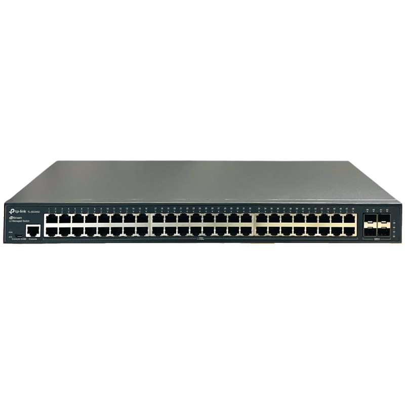 Switch 48 Portas Gerenciável + 4 SFP TL-SG3452 T2600-52TS Tp-Link
