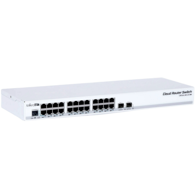 Cloud Router Switch 24 Portas Gigabit + 2 Portas SFP+ 10G CRS326-24G-2S+RM MikroTik 