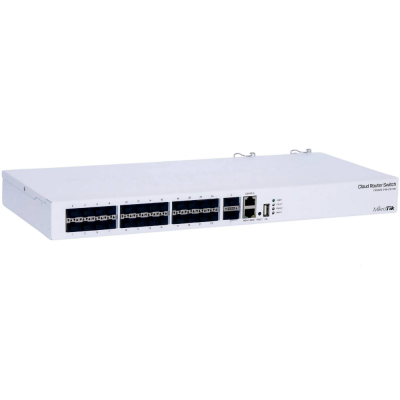 Cloud Router Switch 24 Portas SFP+ 10G + 2 QSFP+ 40G CRS326-24G-2S+RM MikroTik