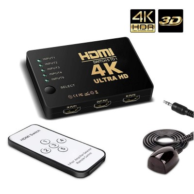 Switch HDMI 5x1 com Controle Switch HDMI 5x1 com Controle