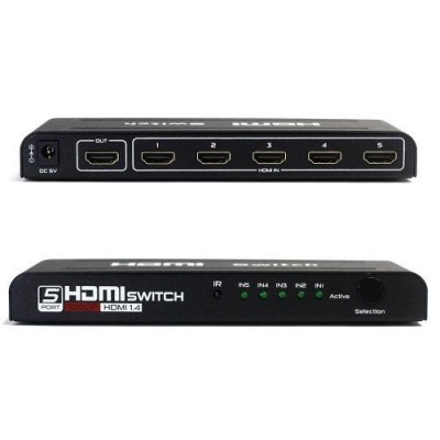 Switch HDMI 5x1 Com Fonte Switch HDMI 5x1 Com Fonte