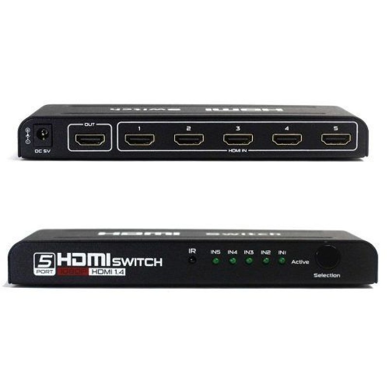 Switch HDMI 5x1 Com Fonte