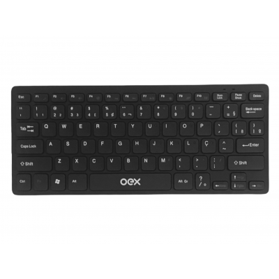 Kit Teclado e Mouse Sem Fio Slim TM405 Oex Preto Kit Teclado e Mouse Sem Fio Slim TM405 Oex Preto