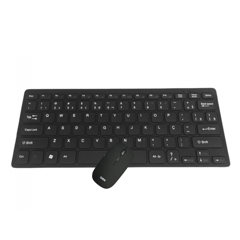 Kit Teclado e Mouse Sem Fio Slim TM405 Oex Preto