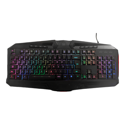 Teclado Com Fio Gamer Redragon Harpe K503 RGB Preto