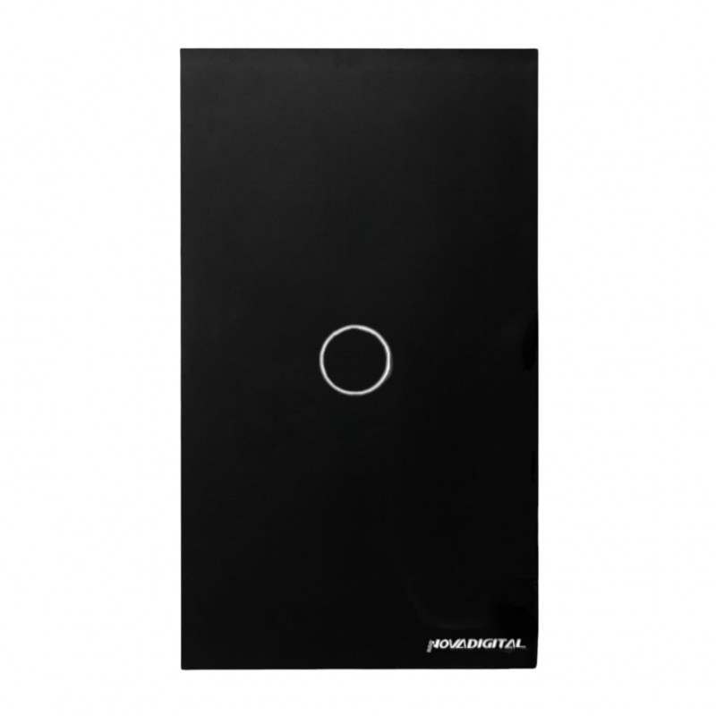 Interruptor 1 Botões Preto 4X2 Lite-WS-1 Nova Digital	