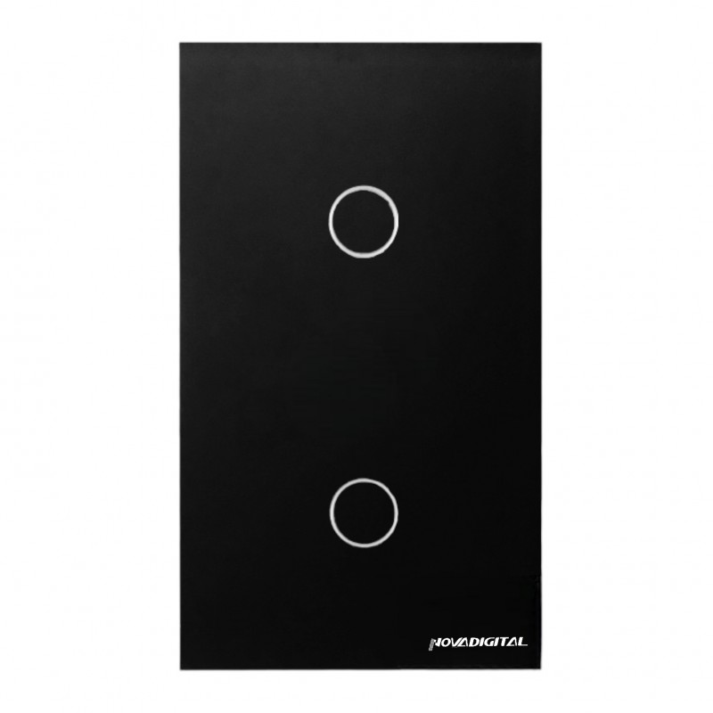 Interruptor 2 Botões Preto 4X2 WS-US-RF Nova Digital