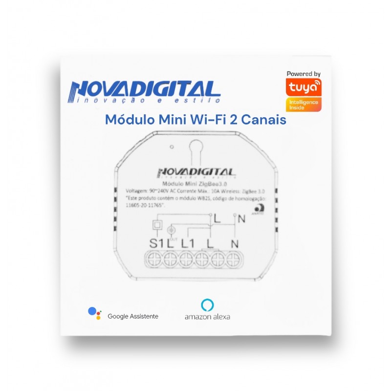 Modulo Mini Zegbee 3.0 Nova Digital MS-104Z