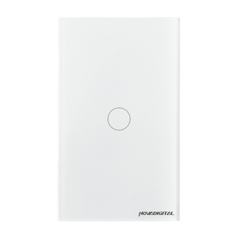 Interruptor 1 Botões Branco 4X2 WS-US-RF Nova Digital	