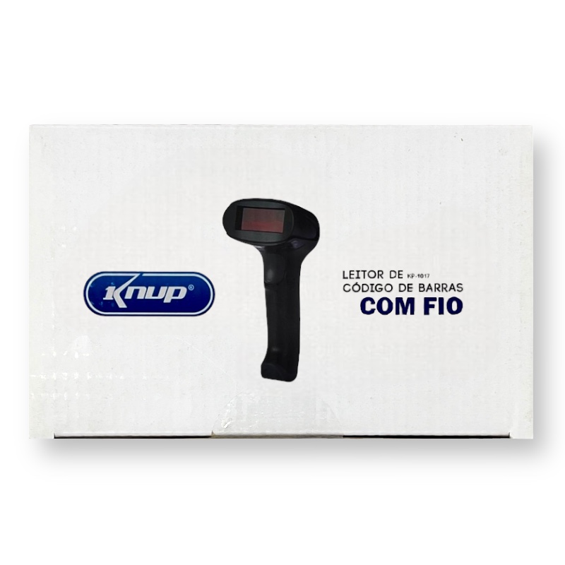 Leitor de Código de Barras Com Fio KP-1017 Knup