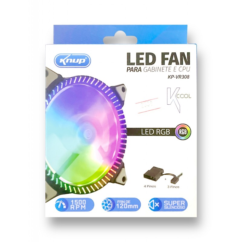 Cooler Fan RGB 120mm KP-VR308 Knup	