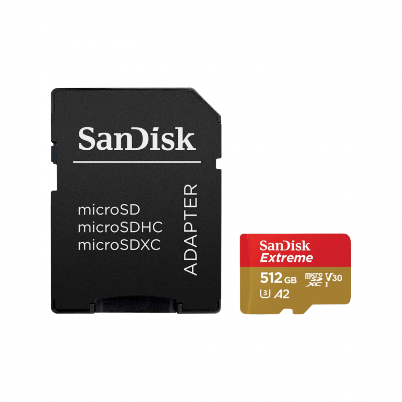 Cartão de Memória Micro Sd  Extreme 512Gb Sandisk	