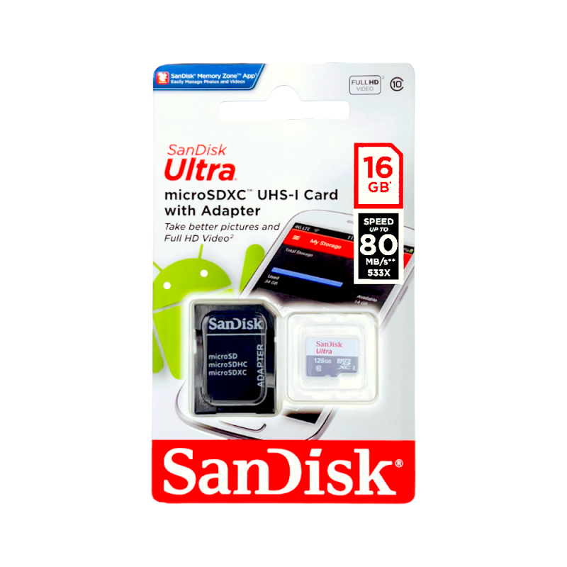 Cartão de Memória Micro Sd Ultra 16Gb Sandisk