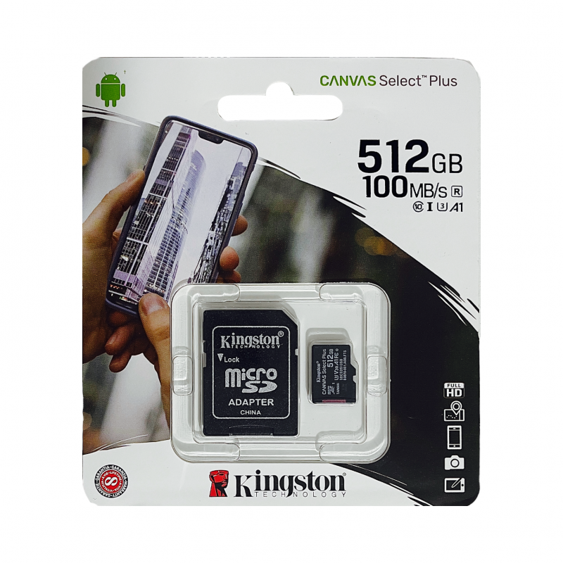 Cartão de Memória Micro Sd 512Gb Kingston