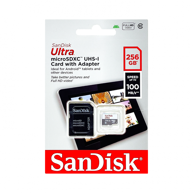 Cartão de Memória Micro Sd Ultra 256Gb Sandisk	